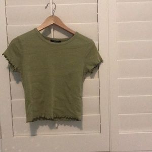 Olive Green Forever 21 Shirt